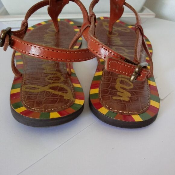 Sam Edelman T strap multicolor sandals - Picture 3 of 6